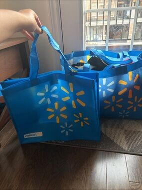 Blue Reusable Tote Bags
